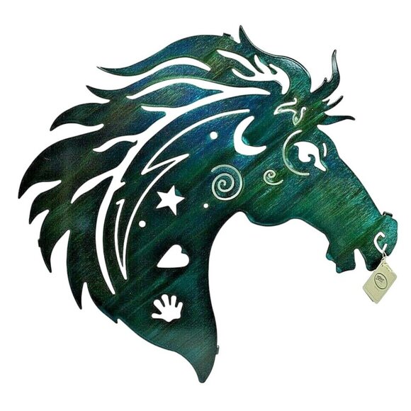 Lazart Horse Head 18 inch Laser Cut Metal Decorative Hanging Wall Art - Picture 2 of 6